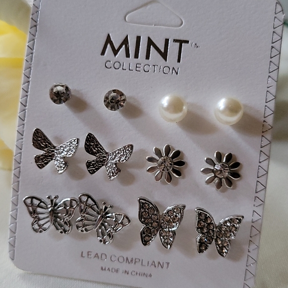 NEW SET OF 6 EARRINGS - Picture 3 of 8